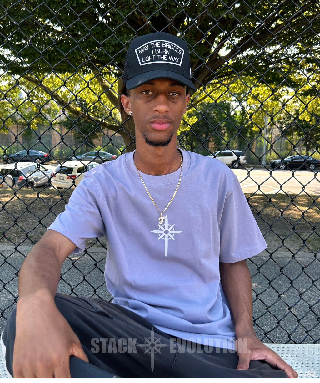 Front logo tee (Dusty lavender)