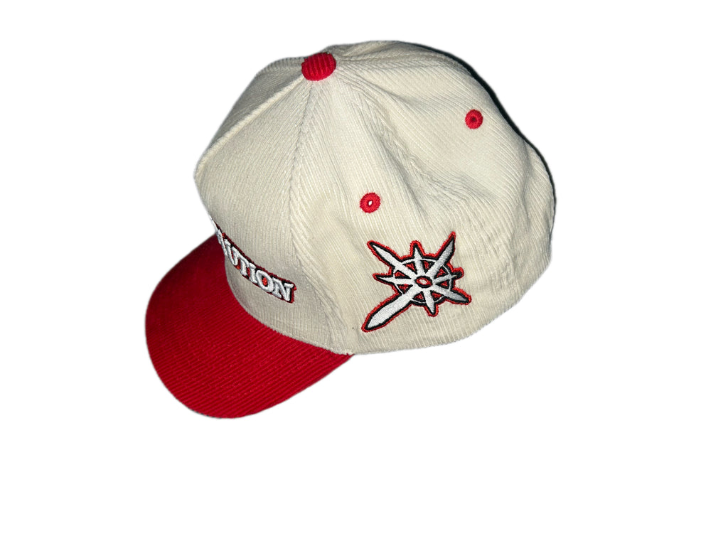 Corduroy cap (Red)