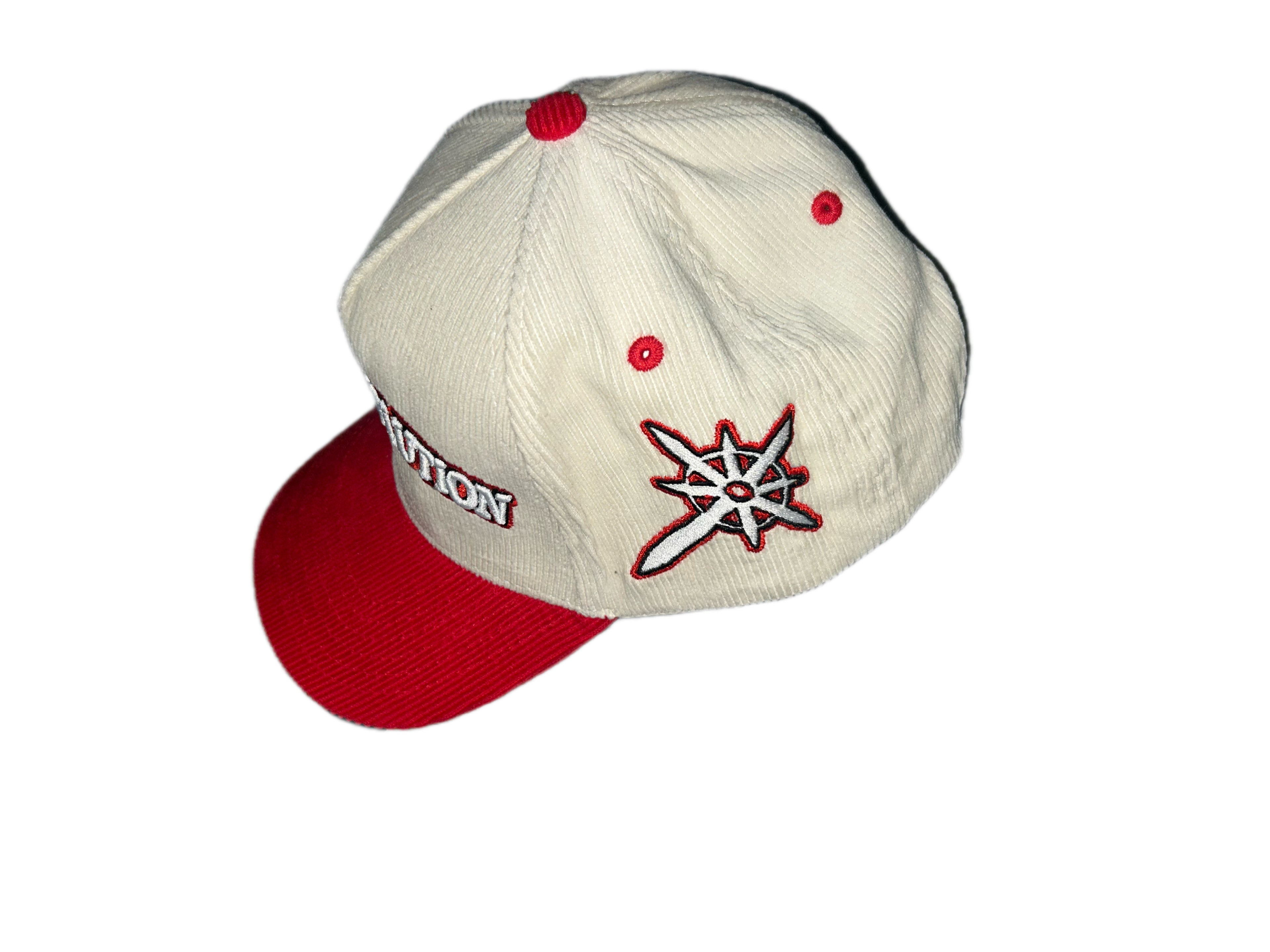 Corduroy cap (Red)