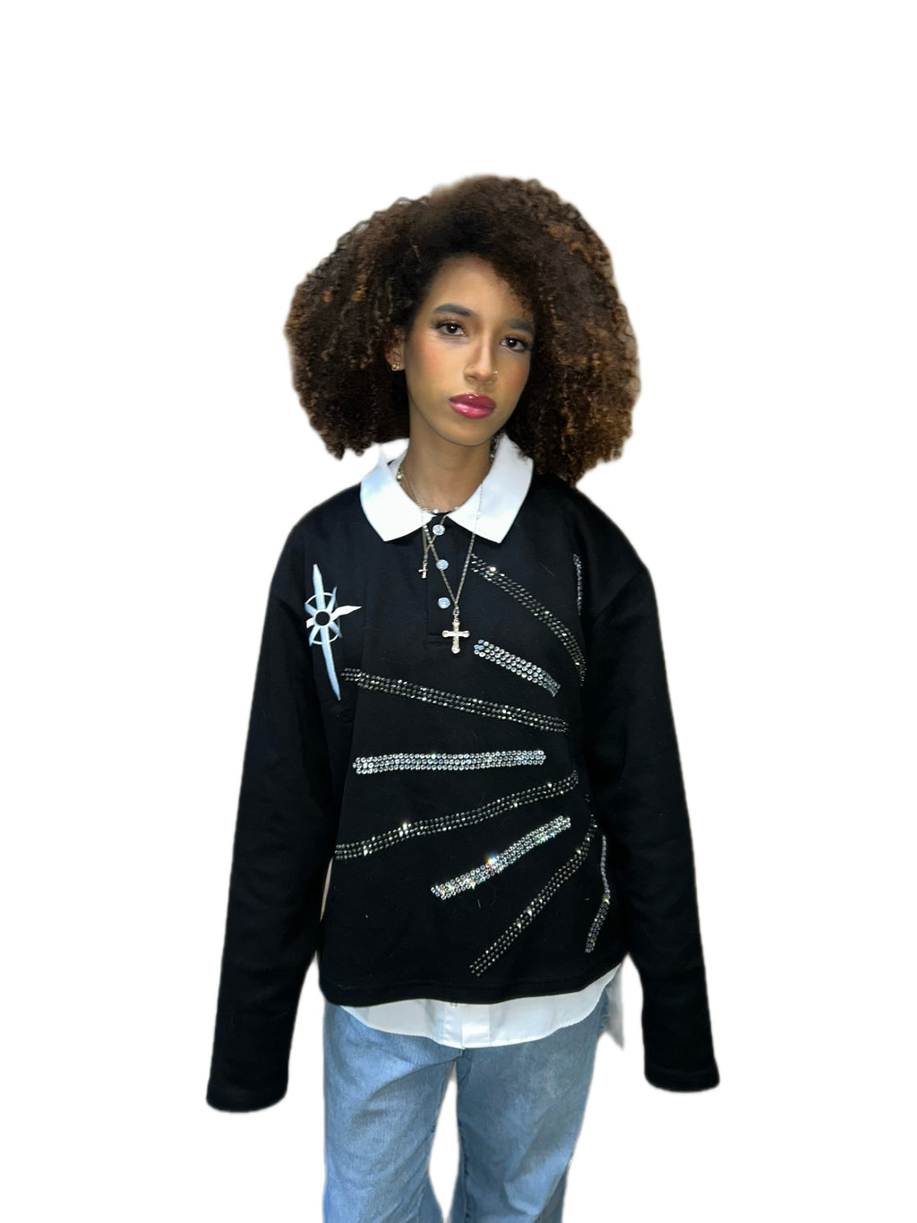 Rhinestone Rugby (Black)