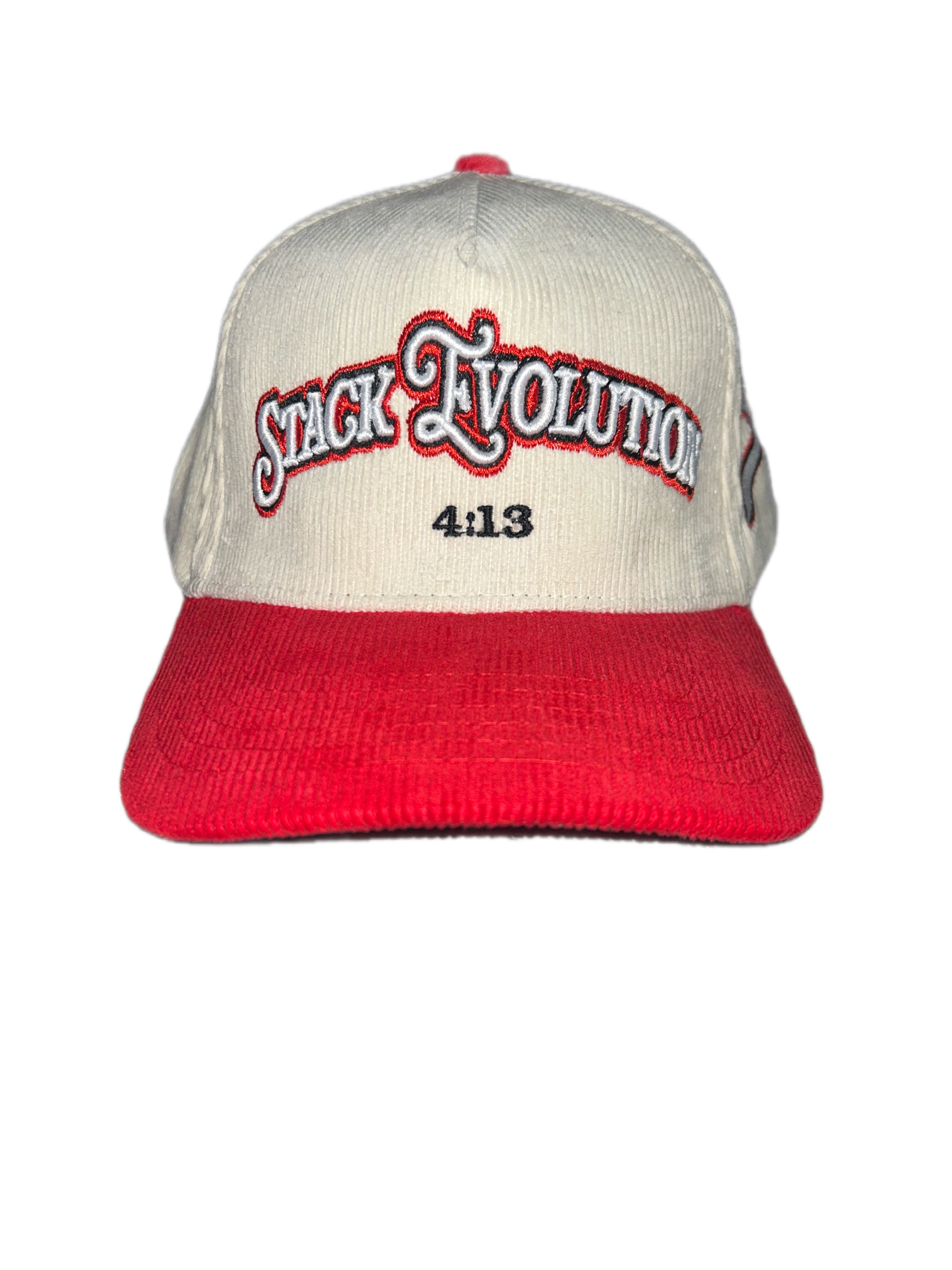 Corduroy cap (Red)