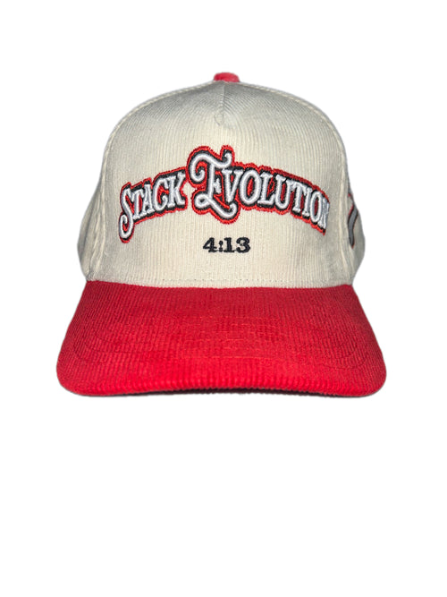 Corduroy cap (Red)