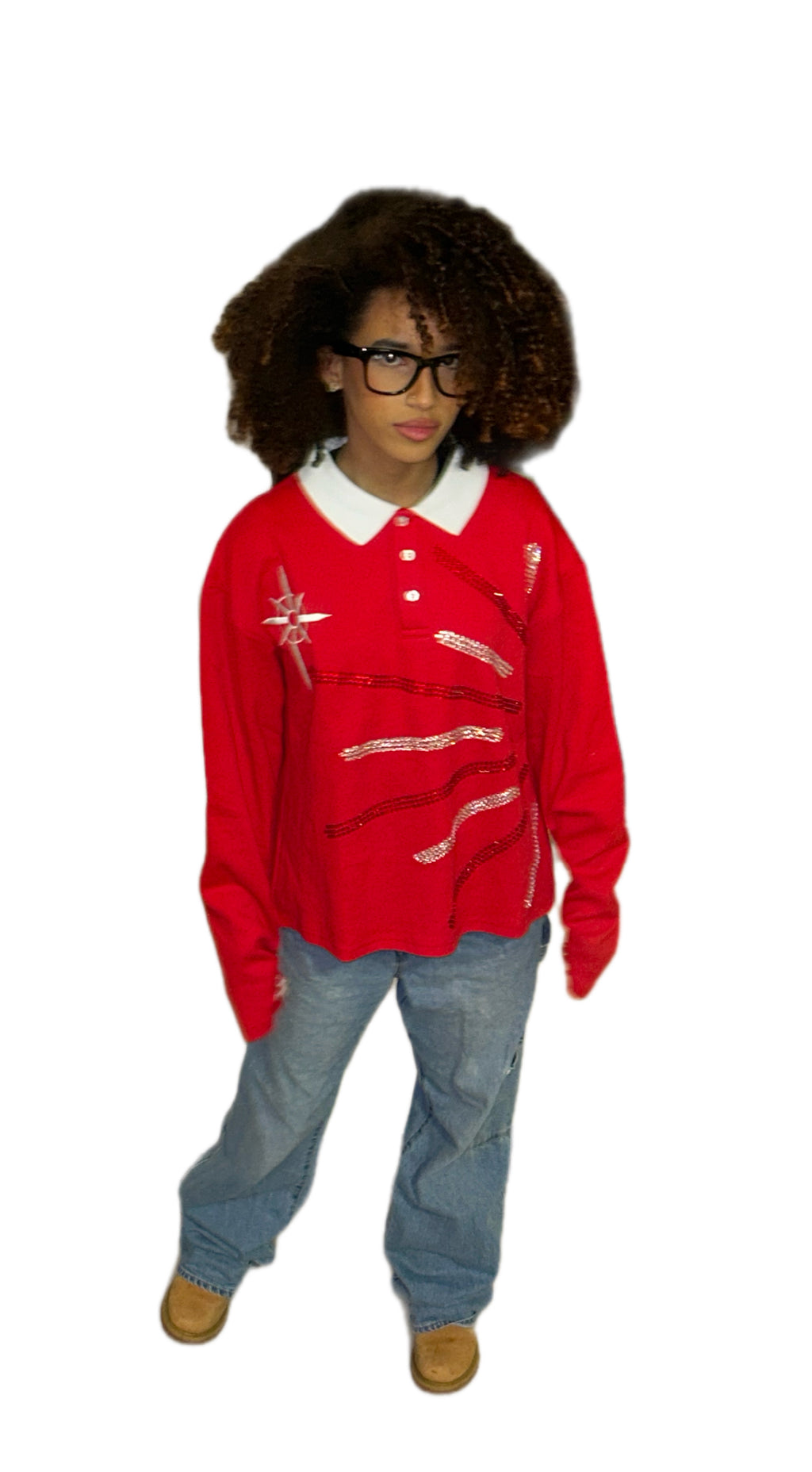 Rhinestone Rugby (Red)