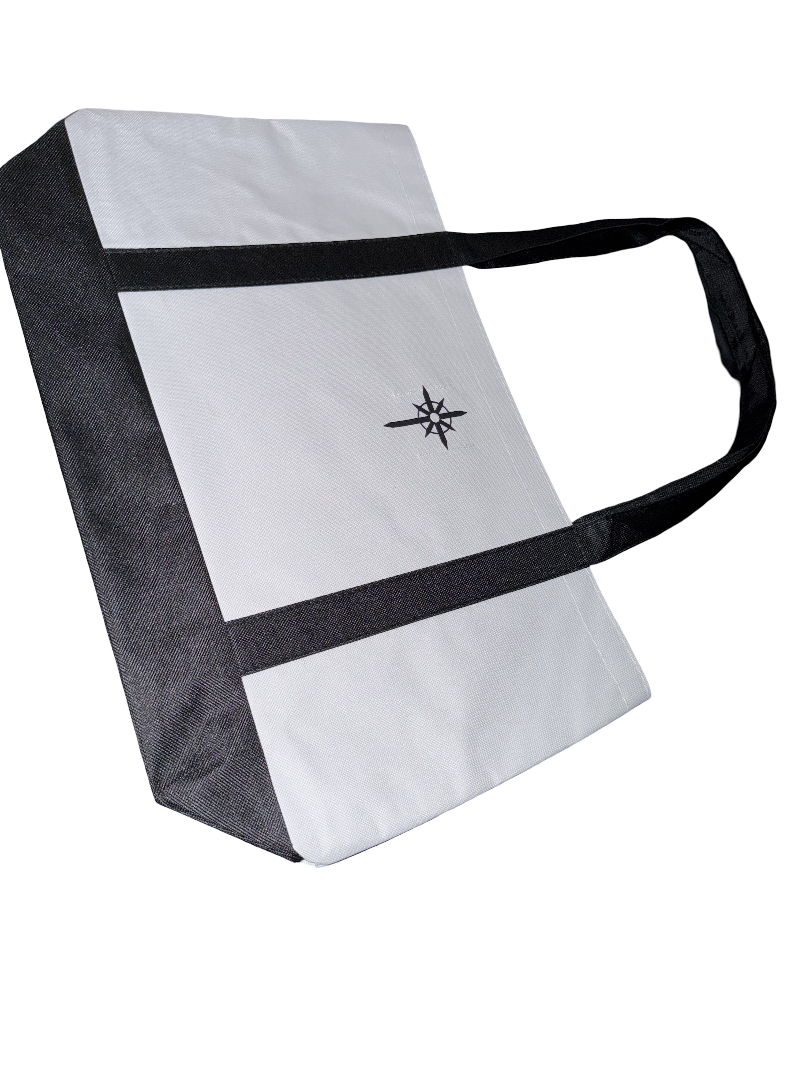 Shopping Tote Bag (Black/white)