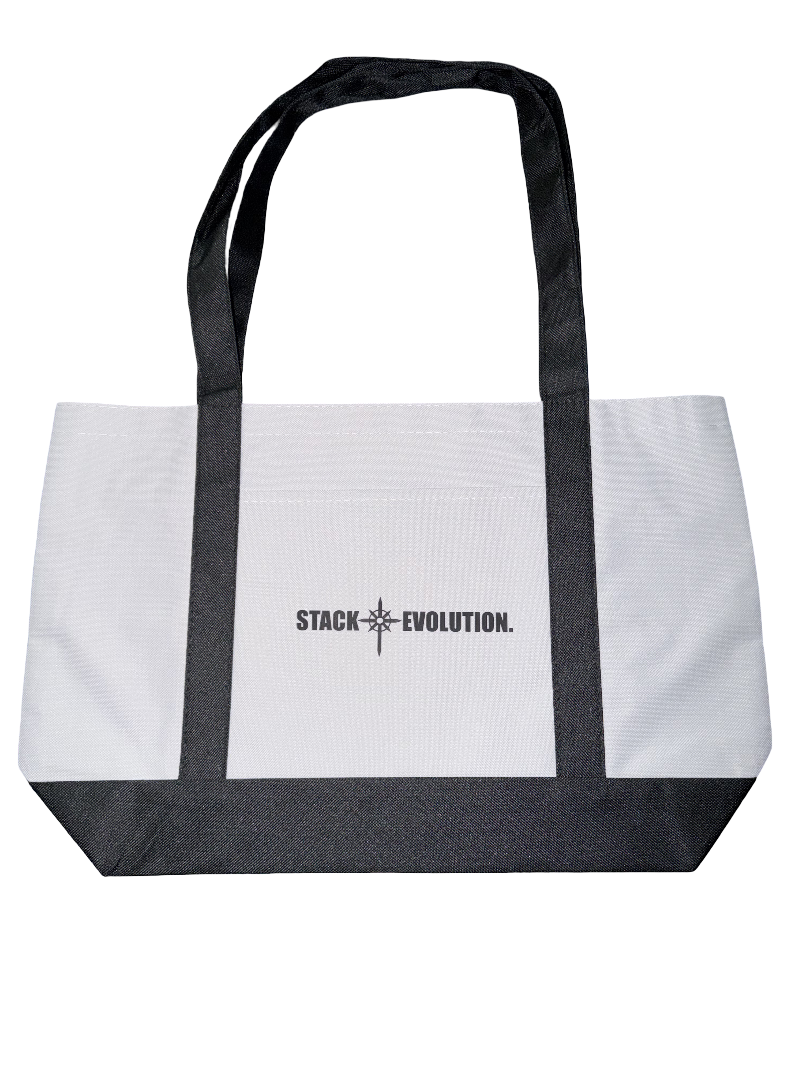 Shopping Tote Bag (Black/white)