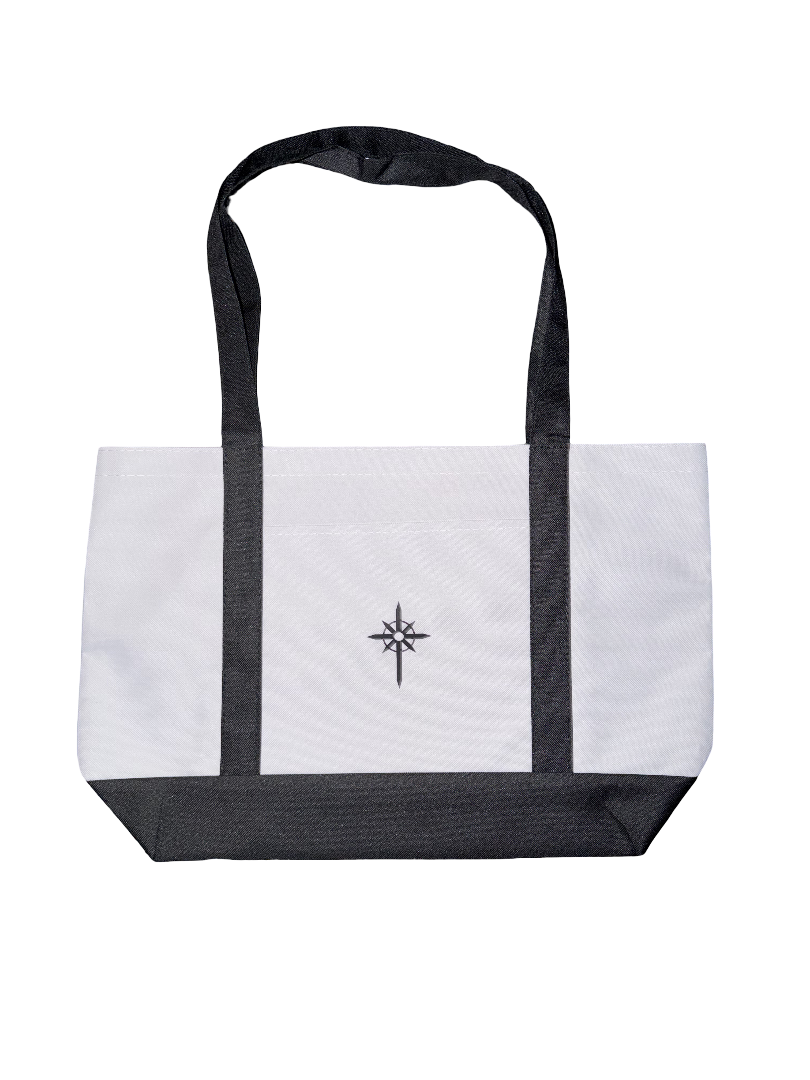 Shopping Tote Bag (Black/white)