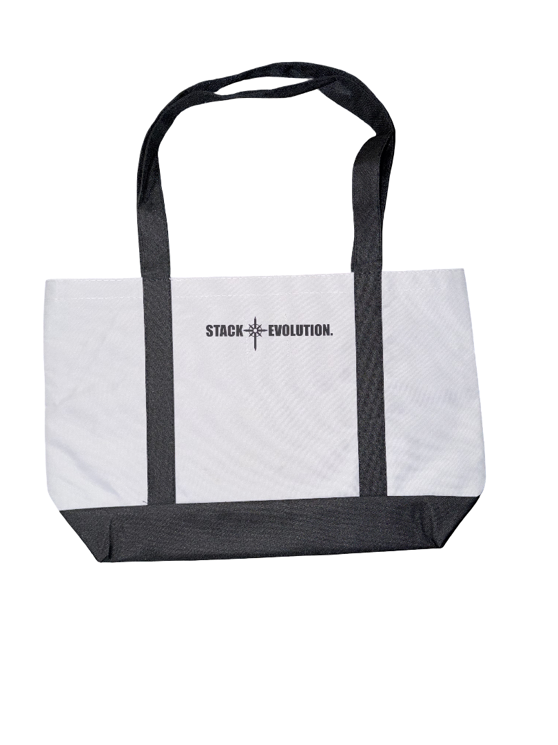 Shopping Tote Bag (Black/white)